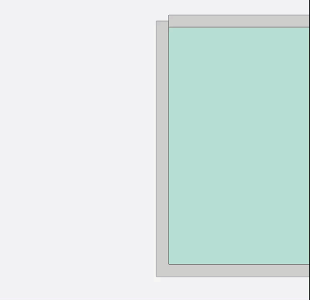 A palette feature is dragged onto a floor plan, where it snaps to a feature in the Details layer A palette feature is dragged onto a floor plan, where it snaps to a feature in the Details layer